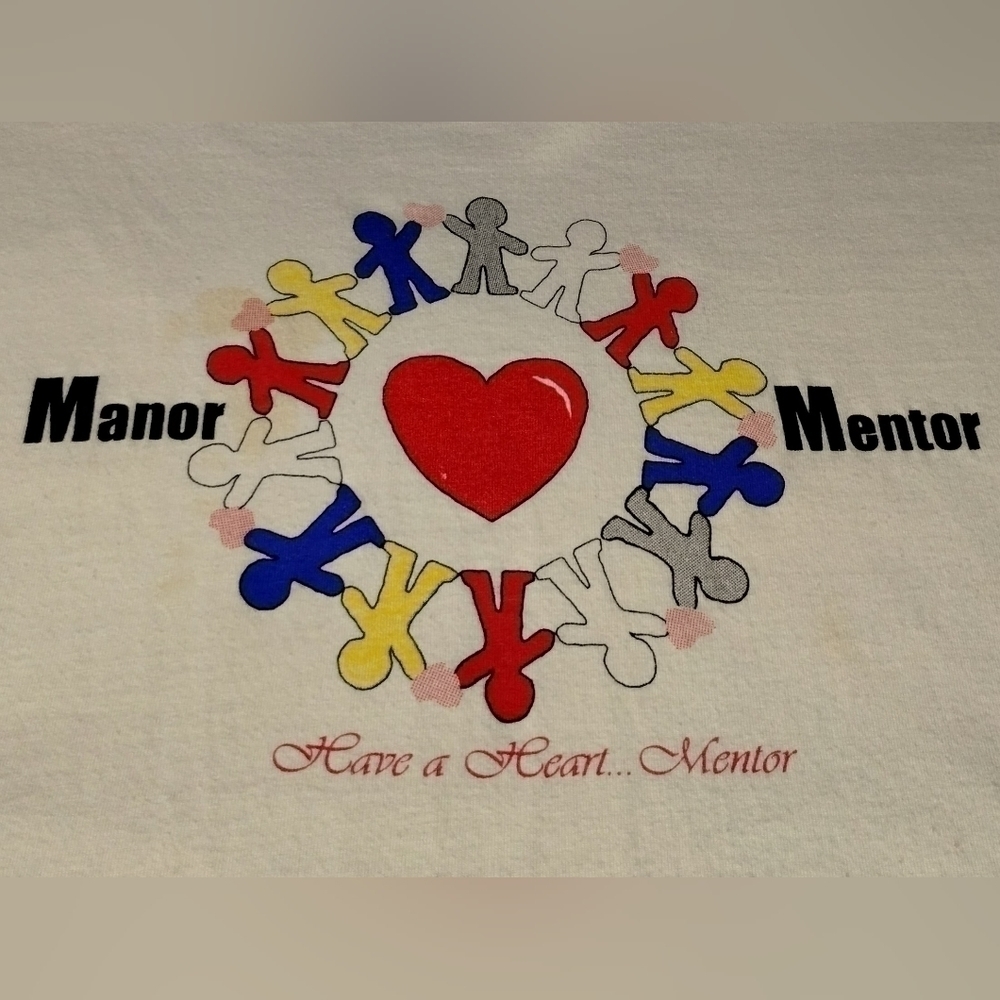 Vtg 90s Manor Texas Mentor Adult XL T-shirt Single Stitch Crew Neck Tee FOTL - Picture 3 of 9